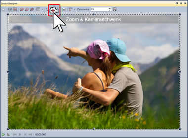 Kameraschwenk im Layoutdesigner aktivieren