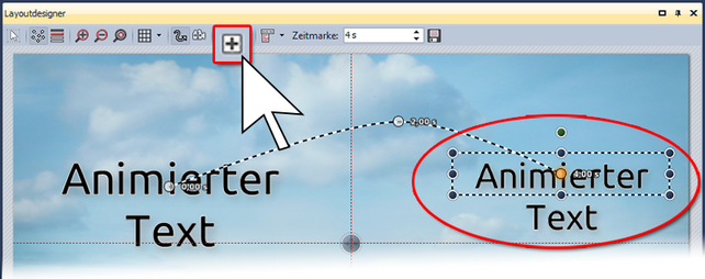 Weitere Bewegungsmarke einfügen