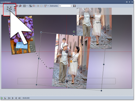 Alle Bewegungspfade anzeigen Alle Bewegungspfade anzeigen