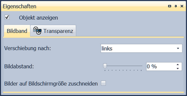 Einstellungen für den Bildband