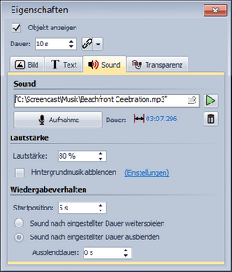 Ton zu Bild einfügen oder aufnehmen