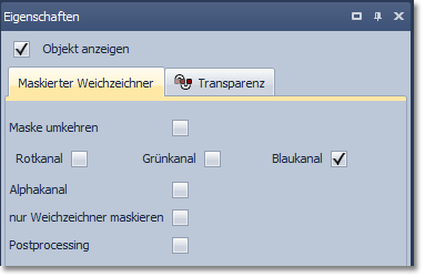Einstellungen für den Maskierten Blur