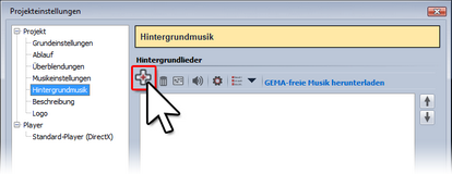 Hintergrundmusik hinzufügen