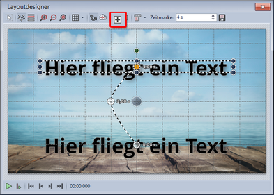 Text mit Bewegungspfad