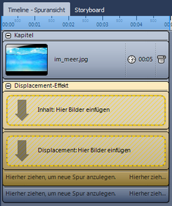 Leerer Displacement-Effekt in der Toolbox