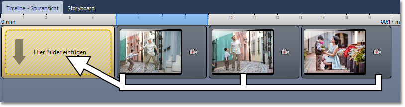 Alle Bilder in den Effekt ziehen