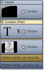 Aufbau in der Timeline