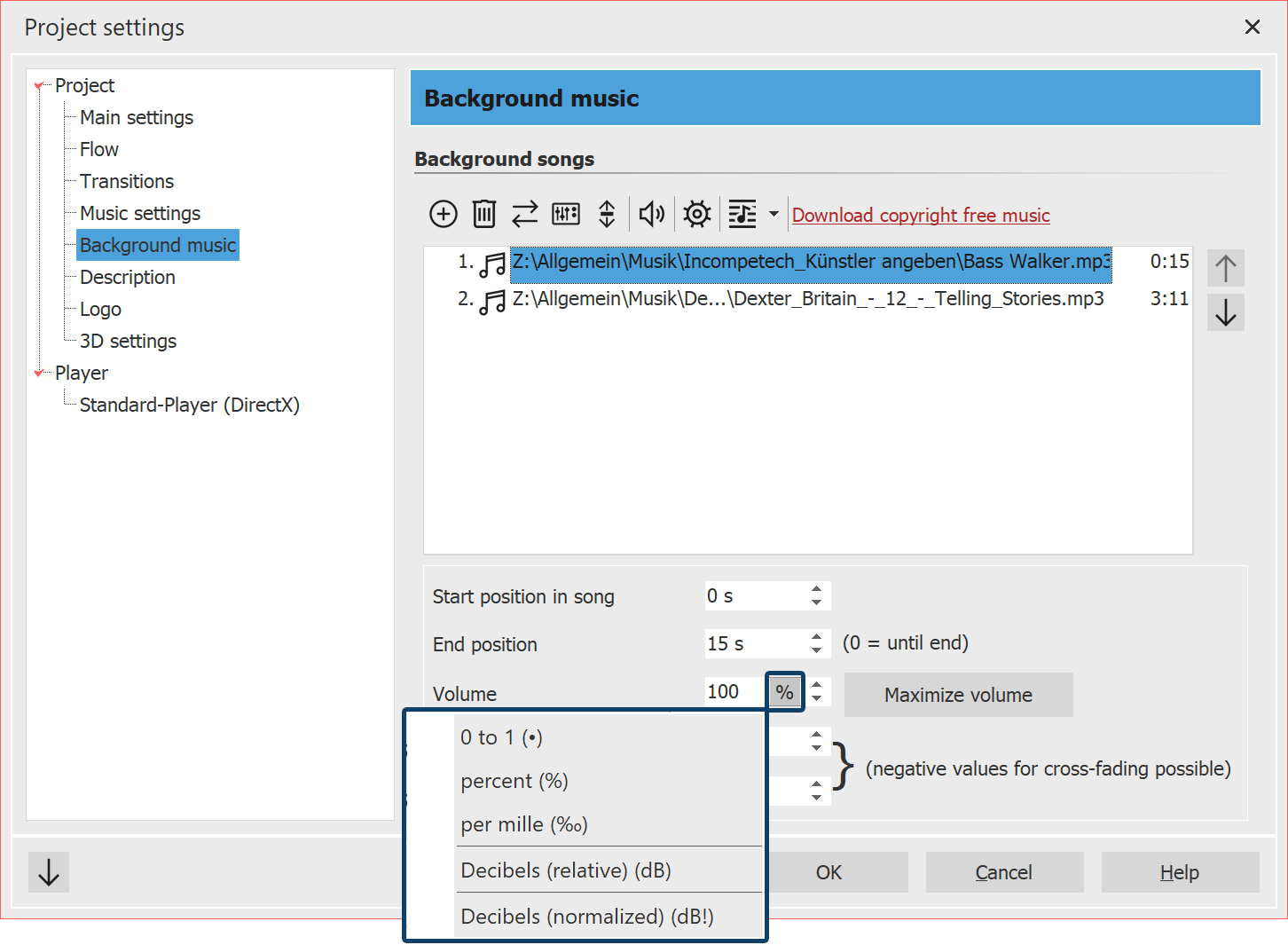Unit for volume&nbsp;