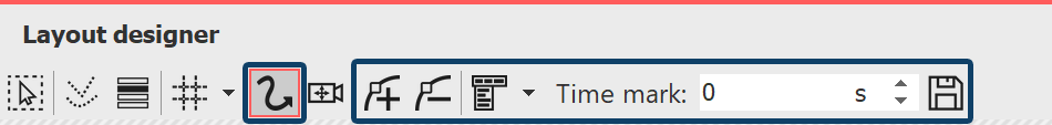 Icons in the layout designer Icons in the layout designer
