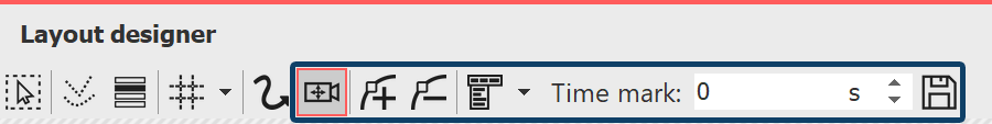 Icons in the layout designer Icons in the layout designer
