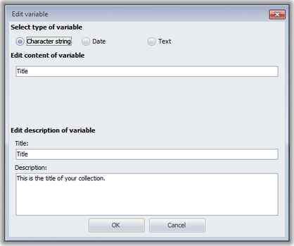 Variableneinstellungen 2