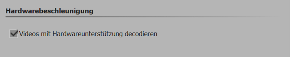Hardwarebeschleunigung
