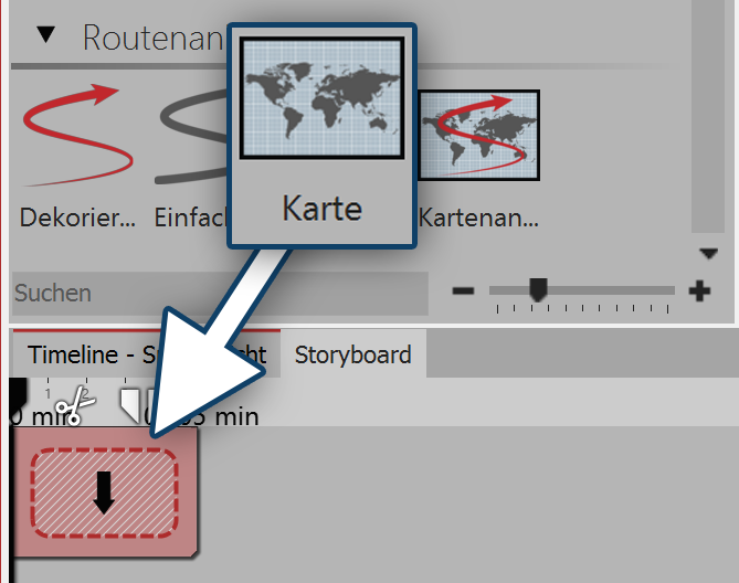 Karte in Flexi-Collage ziehen