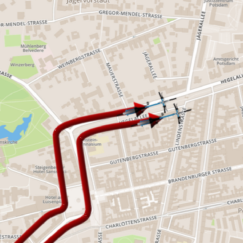 Zwei Fahrräder nebeneinander