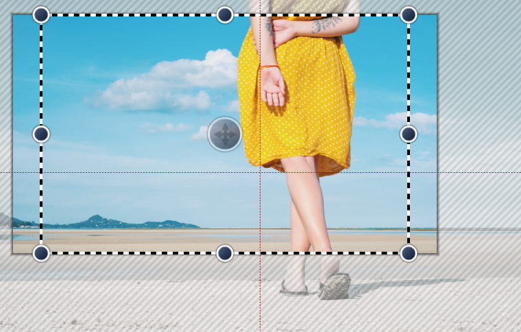 Rahmen zeigt Überstand an