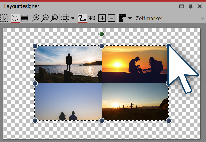 Flexi-Collage in Layoutdesigner verkleinern
