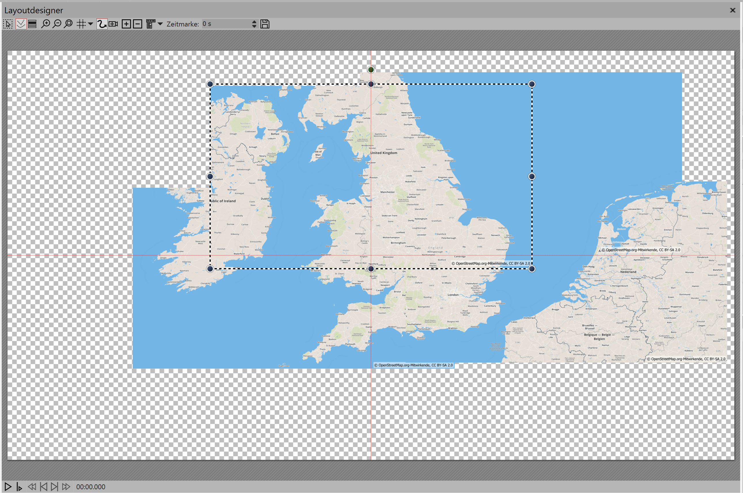 Kartenausschnitte sind zusammengefügt