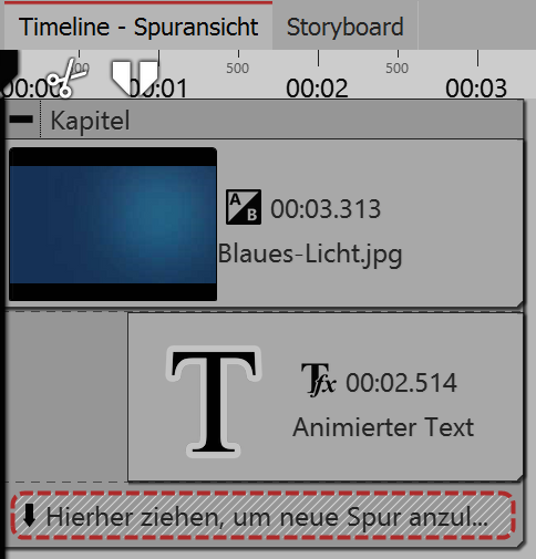 Text-Spur unter Bild Text-Spur unter Bild