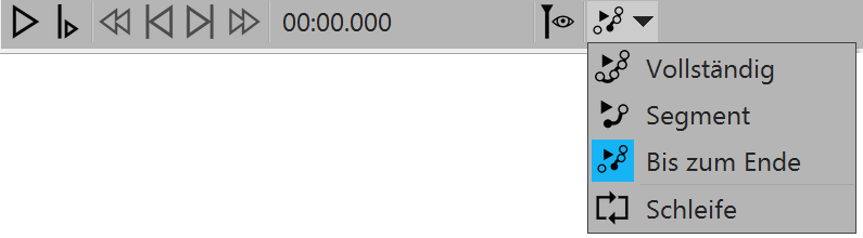 Bewegungspfad-Vorschau in der Player-Steuerung