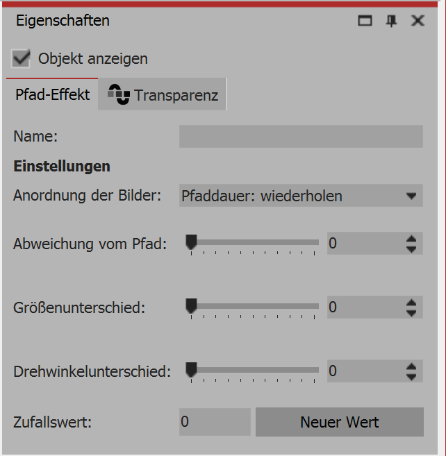 Eigenschaften Pfad-Effekt