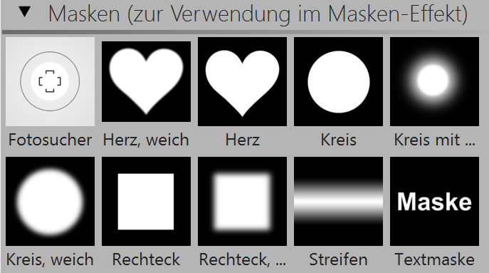 Masken aus der Toolbox