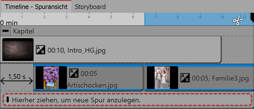 Bilder befinden sich in Spur unter Hintergrundbild