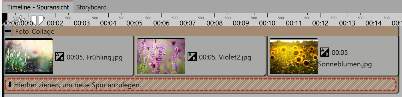 Bilder in Foto-Collage einfügen