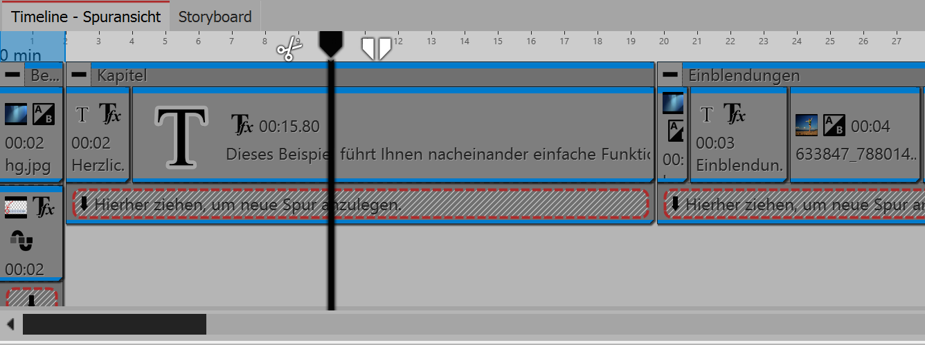 Alle Objekte sind markiert