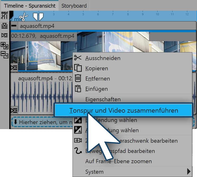 Ton und Video zusammenführen
