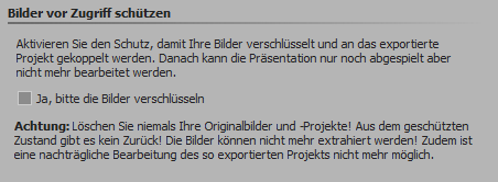 Bilder vor Zugriff schützen