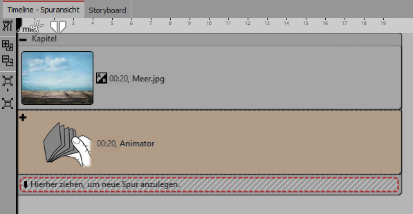Animator in einem Kapitel