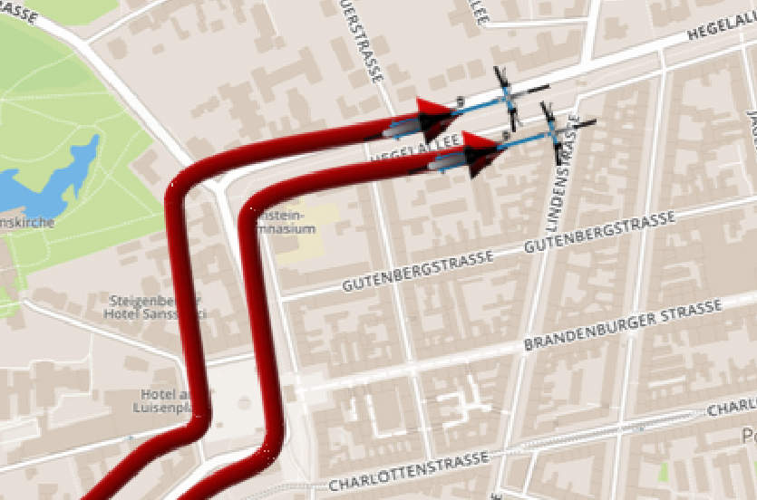 Zwei Fahrräder nebeneinander