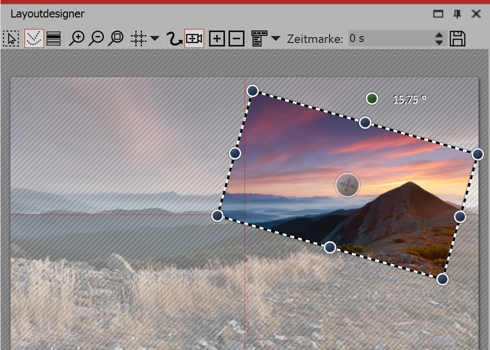 Gedrehter Bildausschnitt