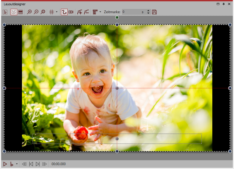 Bild mit schwarzen Rändern