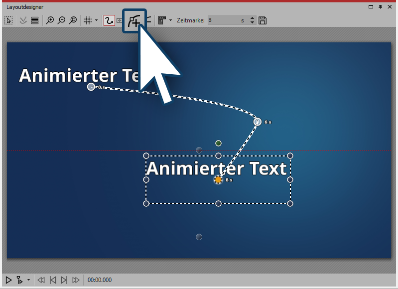 Weitere Bewegungsmarke einfügen
