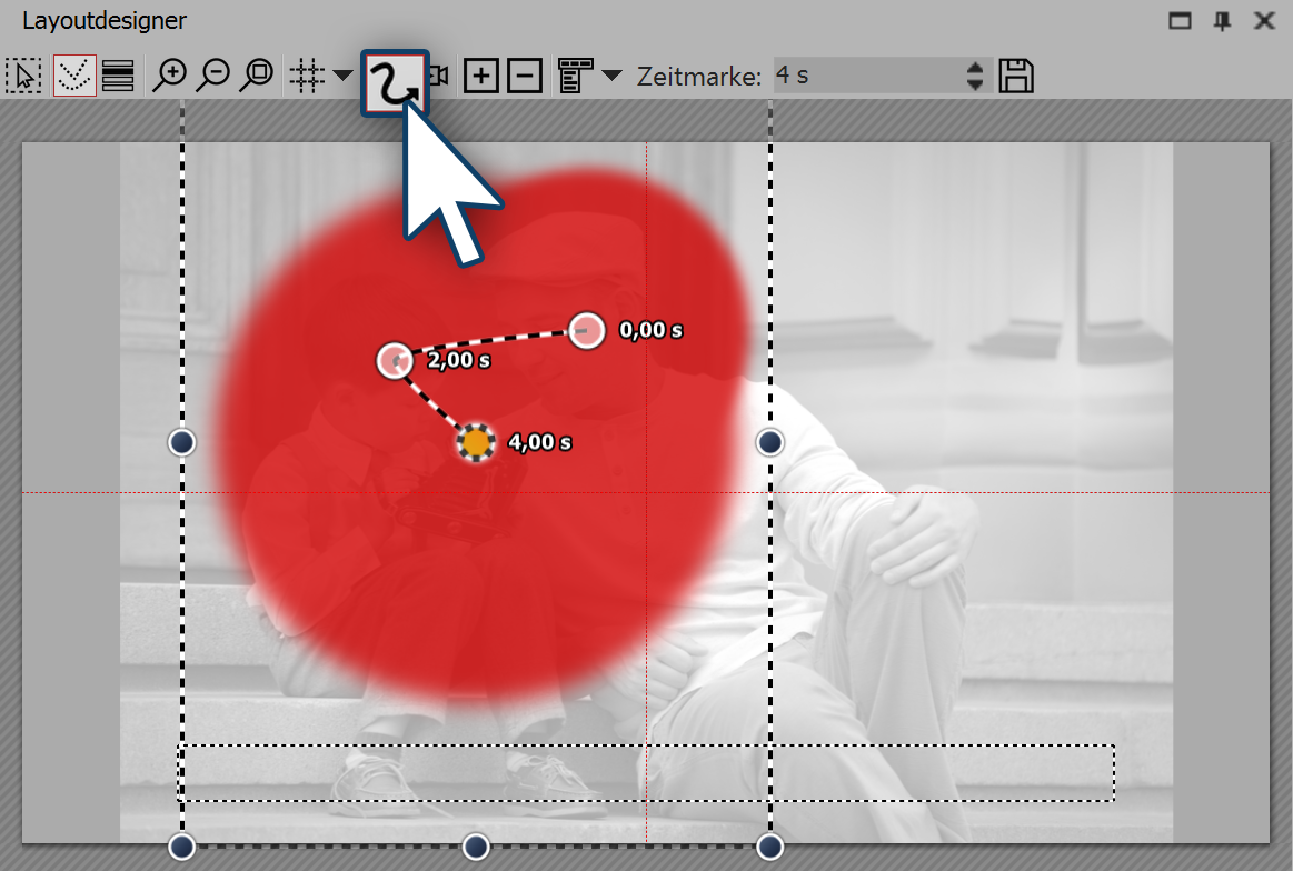 Maske erhält Bewegungspfad