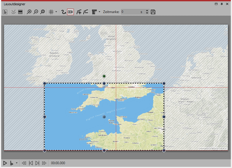 Erste Position für Zoom/Kameraschwenk
