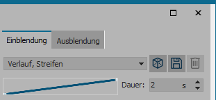 Kurve für Überblendungen (Stages)