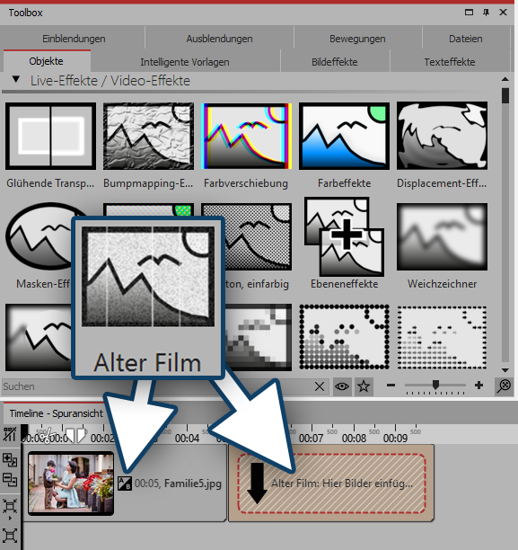 Alter-Film-Effekt einfügen