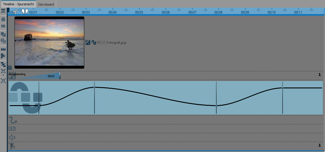 Keyframe Transparenz