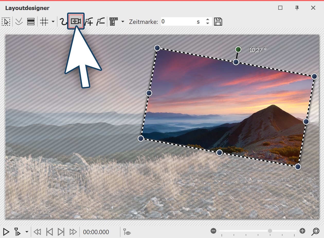 Gedrehter Bildausschnitt