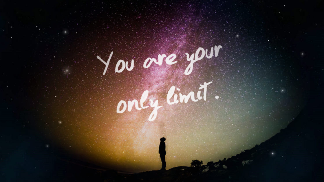 Foto überlagert Weltall-Hintergrund