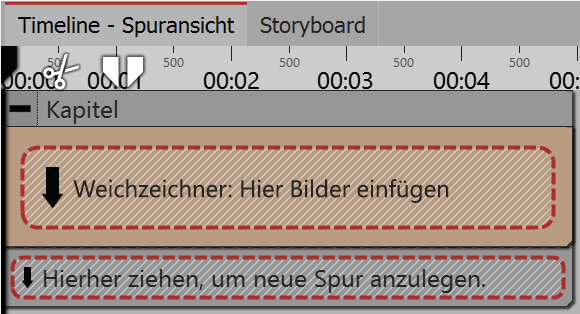 Weichzeichner-Effekt befindet sich in Kapitel-Objekt Weichzeichner-Effekt befindet sich in Kapitel-Objekt