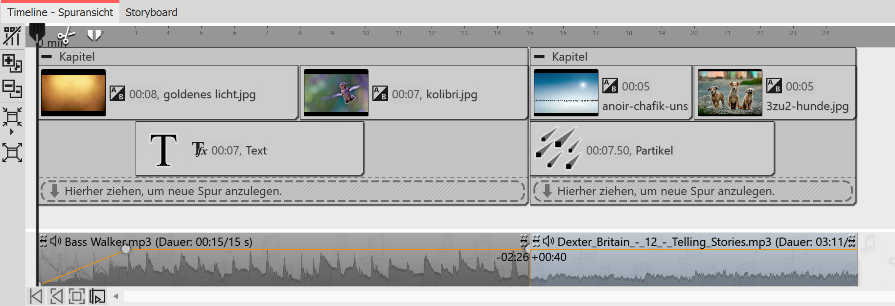 Verschiedene Titel für unterschiedliche Bildgruppen Verschiedene Titel für unterschiedliche Bildgruppen