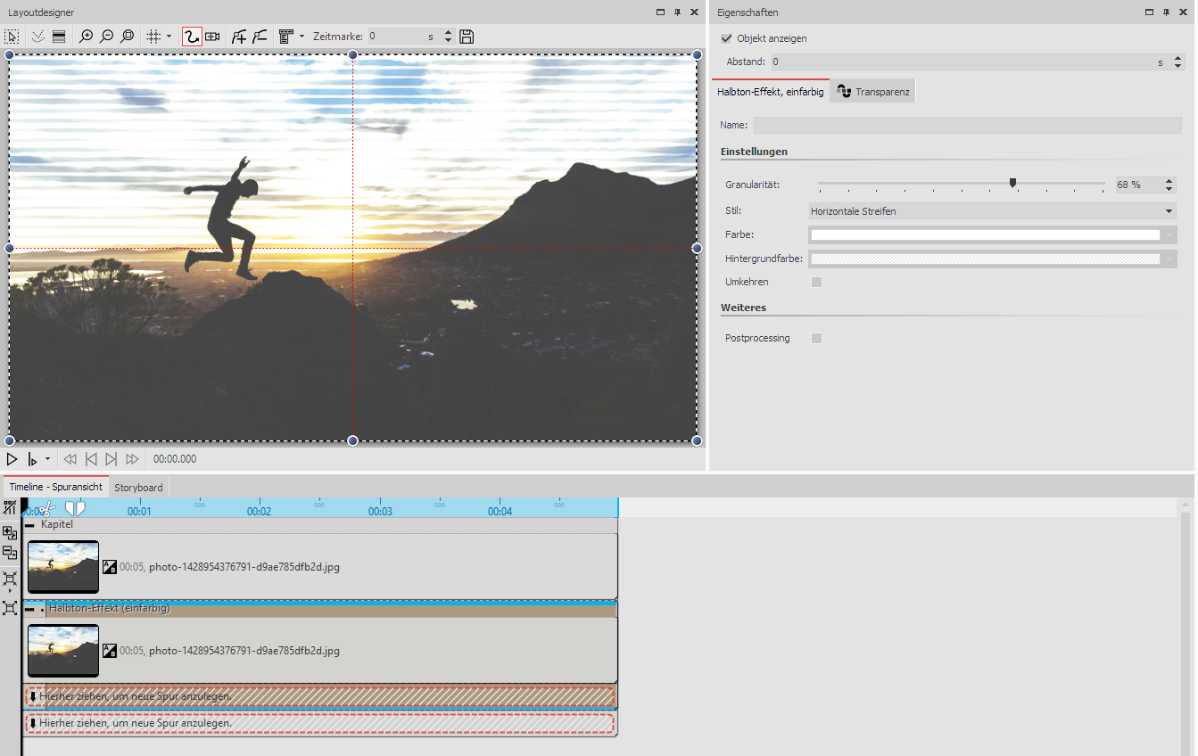Editing an image with the halftone effect (single color) Editing an image with the halftone effect (single color)