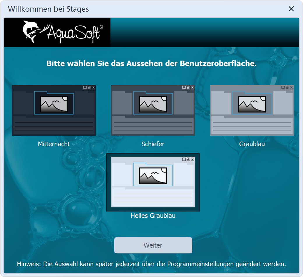 Auswahl in Stages Auswahl in Stages