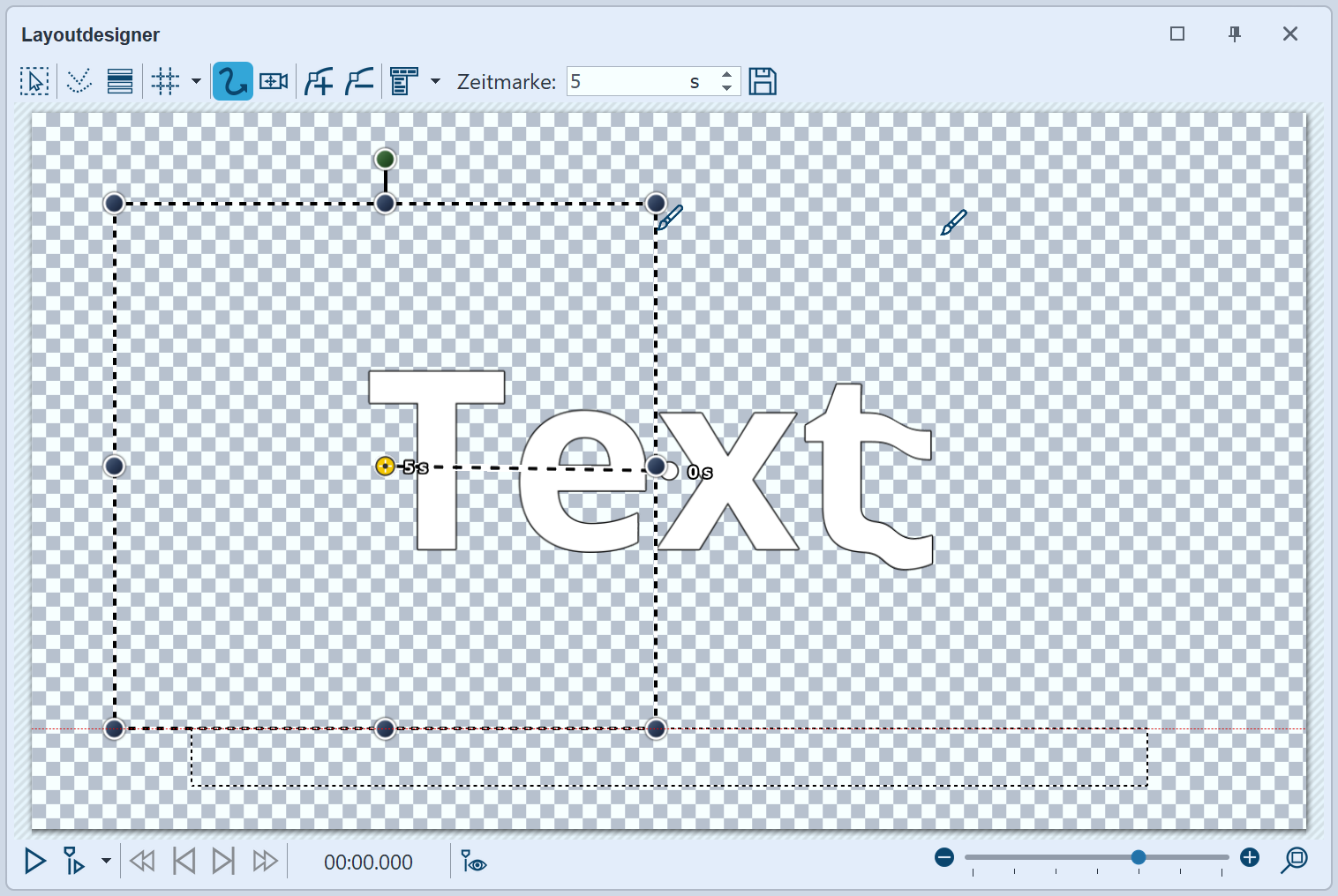 Bewegungspfad auf Form erzeugt Veränderung in Displacement-Map