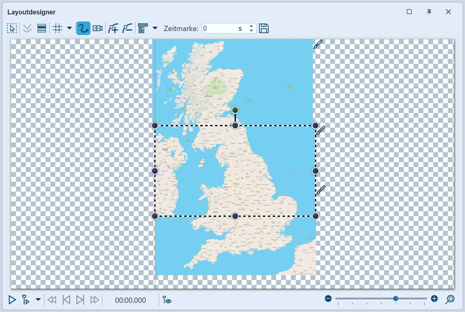 Kartenausschnitte sind zusammengefügt