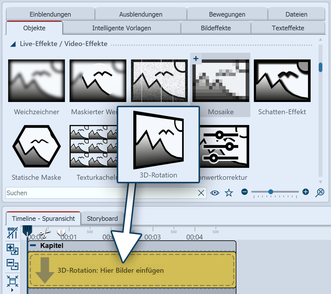 3D-Rotation einfügen
