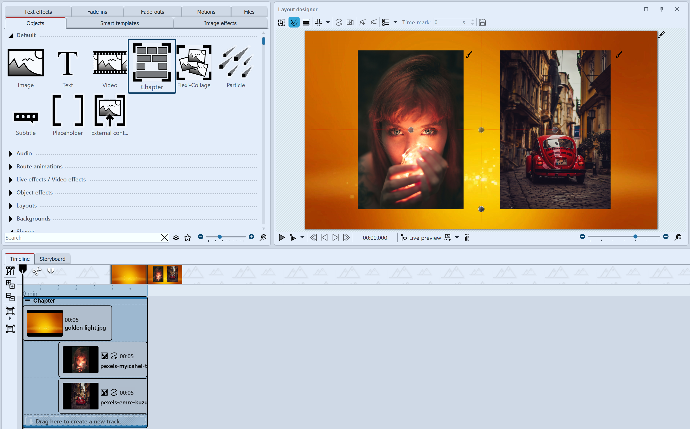 Chapter with tracks Chapter with tracks
